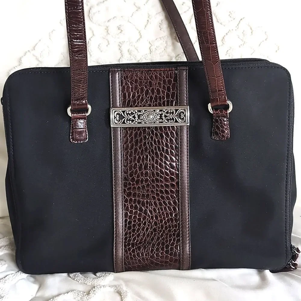 Brighton -One World Satchel, Briefcasette -Dual Handle Shoulder Bag